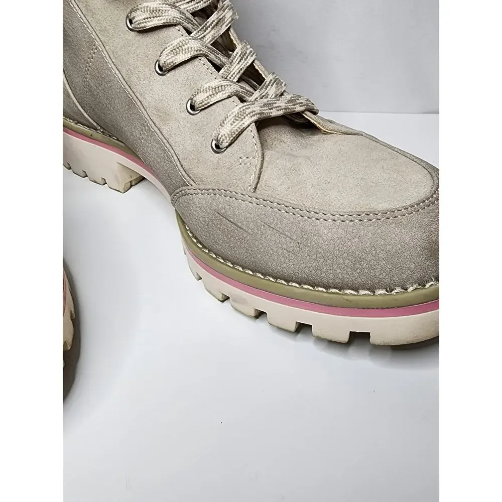Sole Society Gray Combat Boots - Size 10M